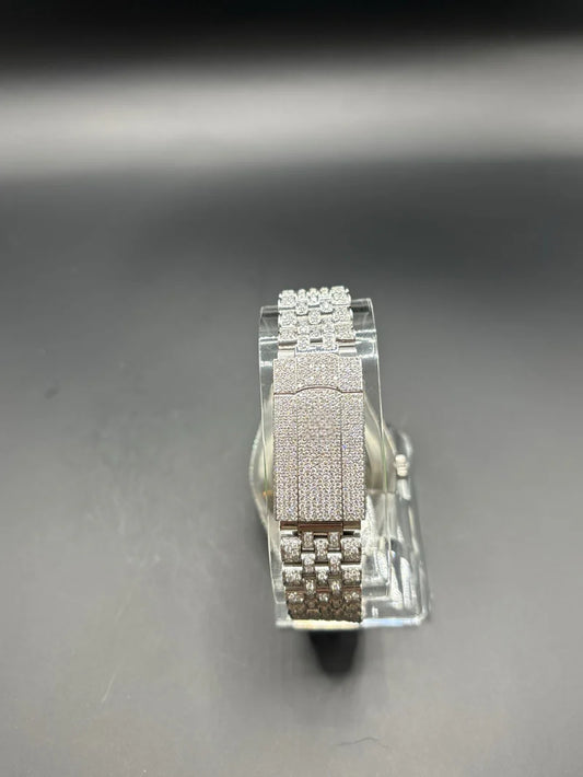 MOISSANITE WATCH AP WITH JUBILEE BRACELET (41MM)