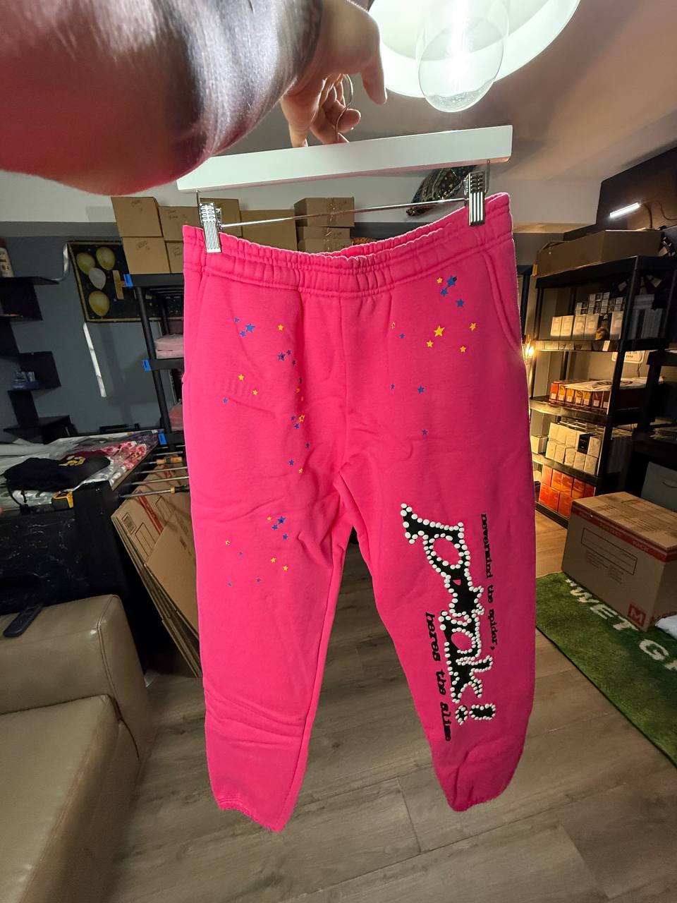 PINK SP4DER PANTS