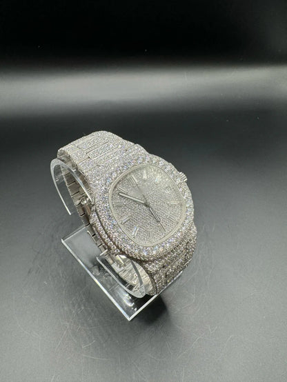 MOISSANITE WATCH WITH BAGUETTE DIAL (41MM)