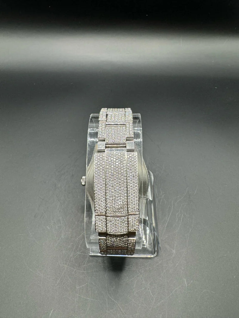 MOISSANITE WATCH WITH OYSTER BRACELET AND ARABIC DIAL (41MM)