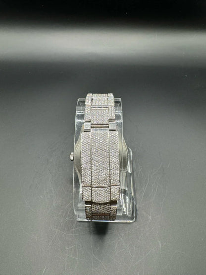MOISSANITE WATCH WITH OYSTER BRACELET AND ARABIC DIAL (41MM)