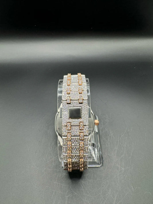 TWO-TONE ROSE MOISSANITE WATCH (41MM)