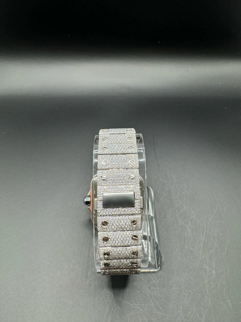 SKELETON SQUARE MOISSANITE WATCH (40MM)
