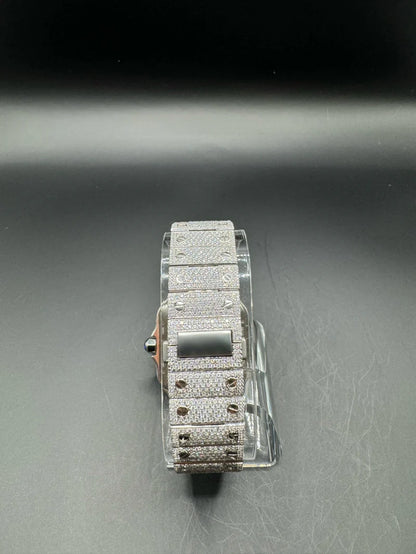 SKELETON SQUARE MOISSANITE WATCH (40MM)