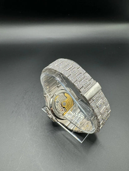 MOISSANITE WATCH WITH BAGUETTE DIAL (41MM)
