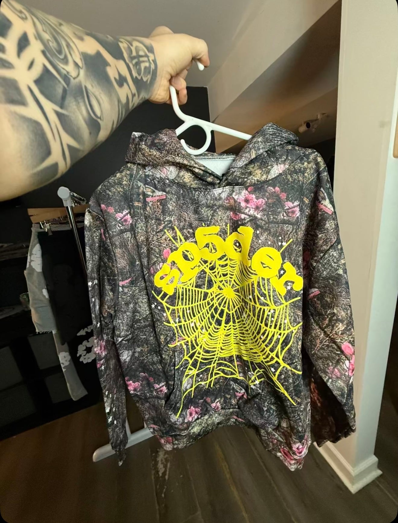 CAMO SP4DER HOODIE