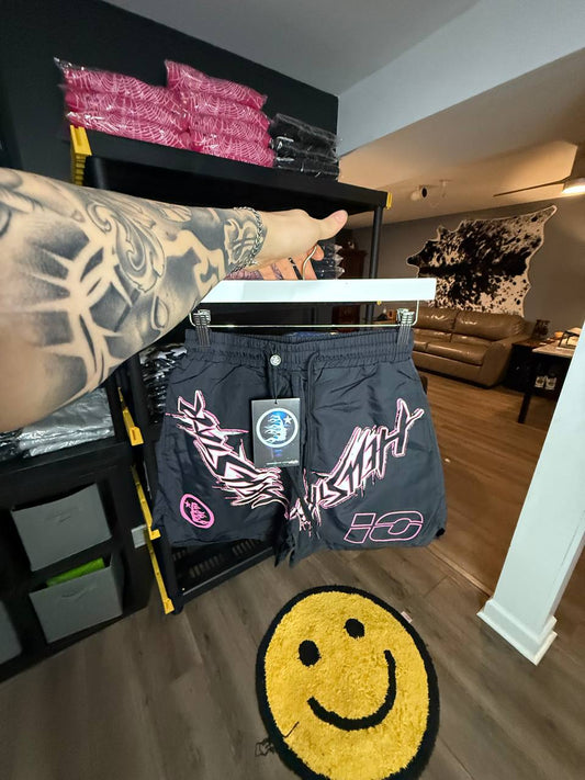 PINK & BLACK H3LLSTAR SHORTS