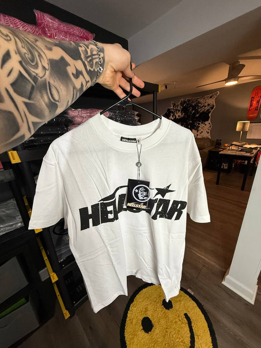 WHITE & BLACK H3LLSTAR TEE