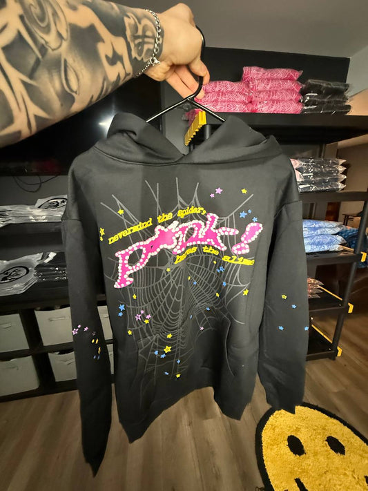 BLACK & PINK SP4DER HOODIE