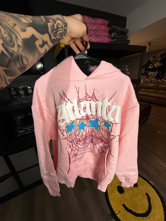 PINK ATL SP4DER HOODIE