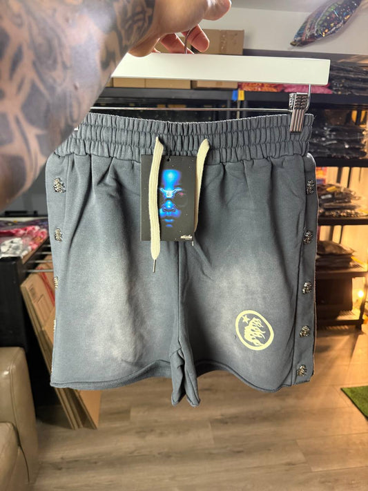 DARK GREY H3LLSTAR SHORTS