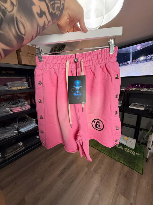 PINK H3LLSTAR SHORTS