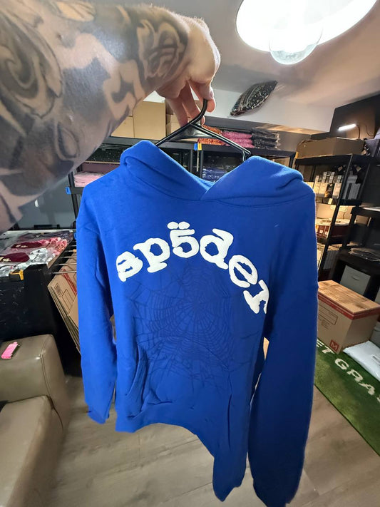 BLUE SP4DER HOODIE