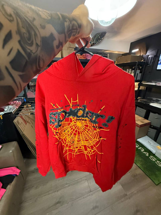 YELLOW & RED SP4DER HOODIE