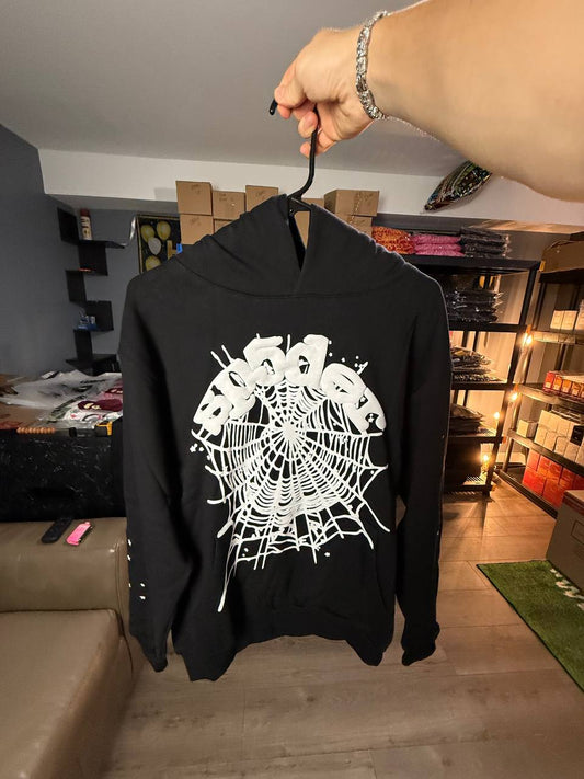 BLACK & WHITE SP4DER HOODIE
