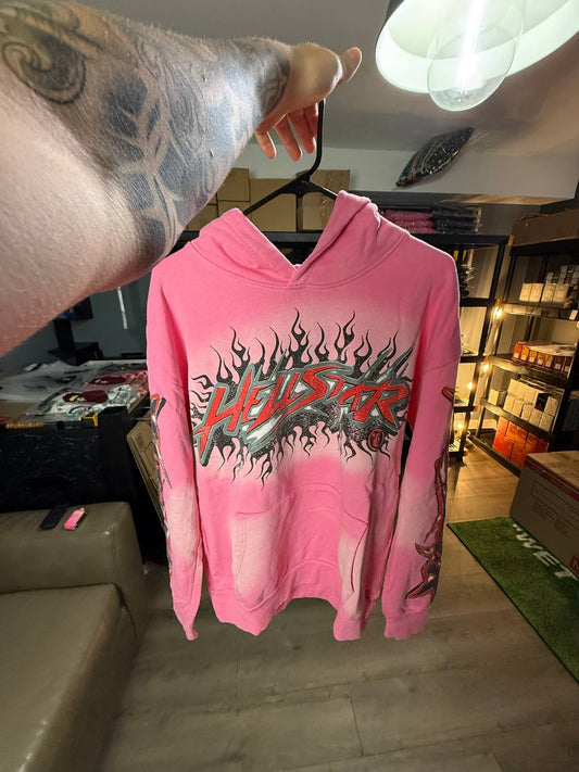 PINK & RED H3LLSTAR HOODIE