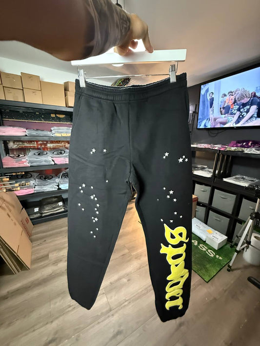 BLACK JEFFERY SP4DER PANTS