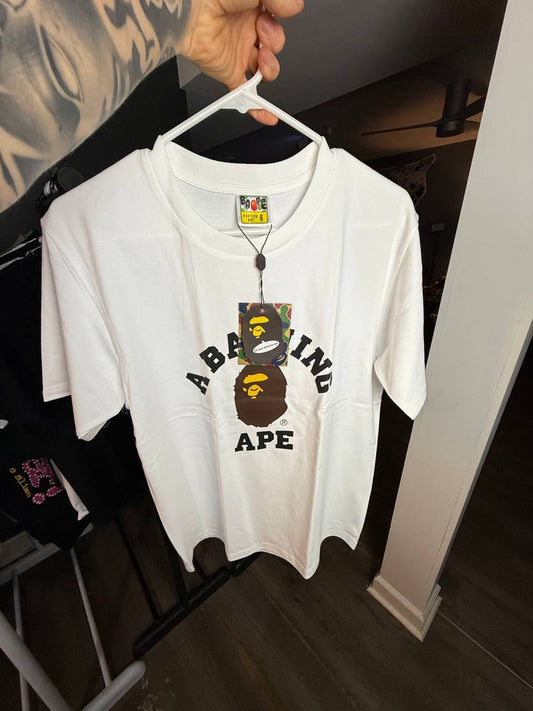 WHITE & BLACK B4PE APE TEE
